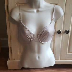 Valentino Champagne Sheer Lingerie Bra